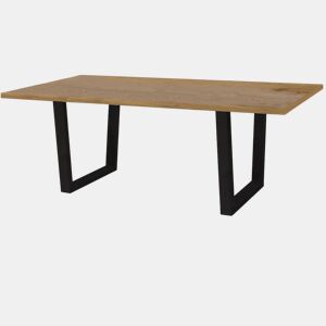 Mesa de jantar Hollywood - 200 x 100 x 76 cm - cor: Carvalho Preto