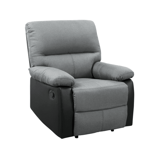 Poltrona de relaxamento Lincoln - 90 x 89 x 103 cm - PretoCinza escuro