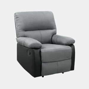 Poltrona de relaxamento Lincoln - 90 x 89 x 103 cm - PretoCinza escuro