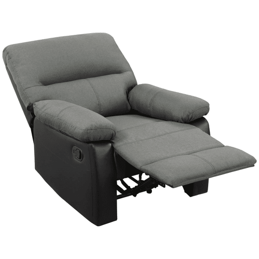 Poltrona de relaxamento Lincoln - 90 x 89 x 103 cm - PretoCinza escuro