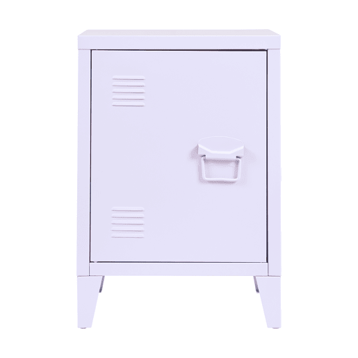 Mesa de cabeceira de aço Inari com pega direita 57x40x30 cm - Lila en.casa