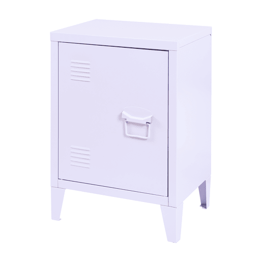 Mesa de cabeceira de aço Inari com pega direita 57x40x30 cm - Lila en.casa