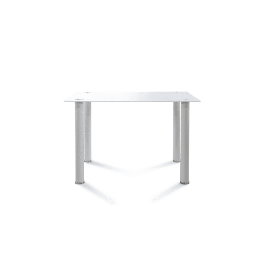 Mesa de vidro temperado + 4 cadeiras em couro sintético. Sala de jantar ou cozinha