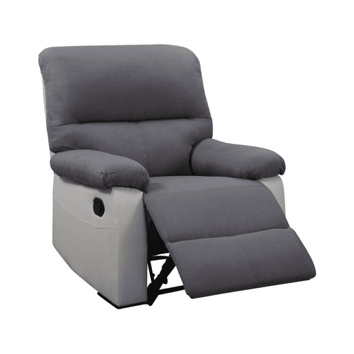 Poltrona de relaxamento Lincoln - 90 x 89 x 103 cm - BrancoCinza claro