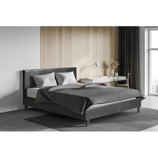 Cama Lina - 140 x 190 cm - Preto