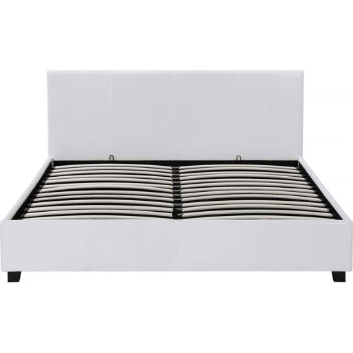 Cama de casal com baú Carla - 140 x 190 cm - Branco