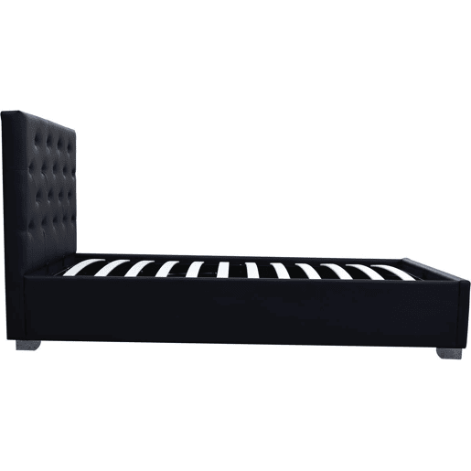 Cama de solteiro com baú Tino - 90 × 190 cm - Preto
