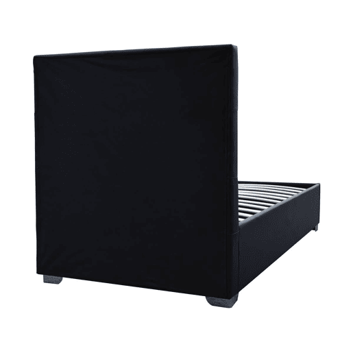 Cama de solteiro com baú Tino - 90 × 190 cm - Preto