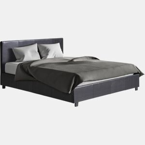 Cama de casal com baú Carla - 160 x 200 cm - Preto
