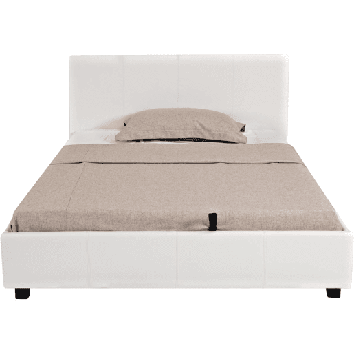 Cama de casal com baú Carla - 160 x 200 cm - Branco