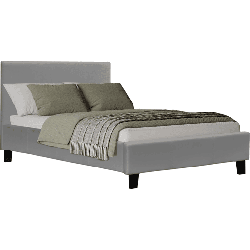 Cama Lina - 90 x 190 cm - Cinza claro -