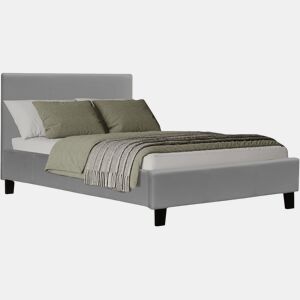 Cama Lina - 90 x 190 cm - Cinza claro -