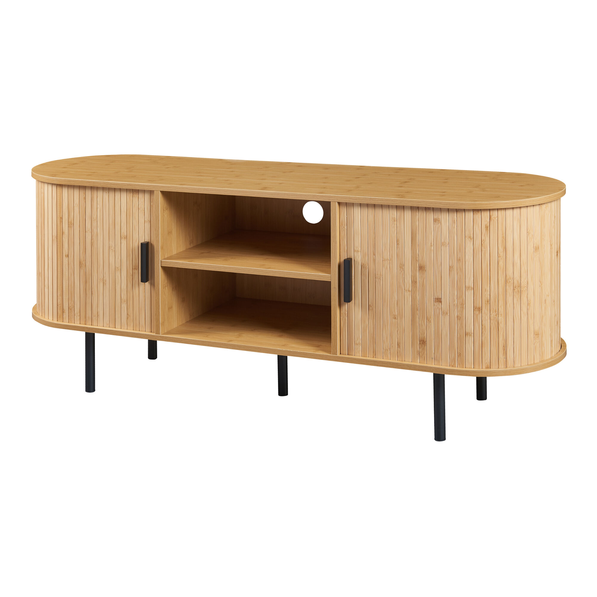 Mueble de TV Tvedestrand con puertas [en.casa]