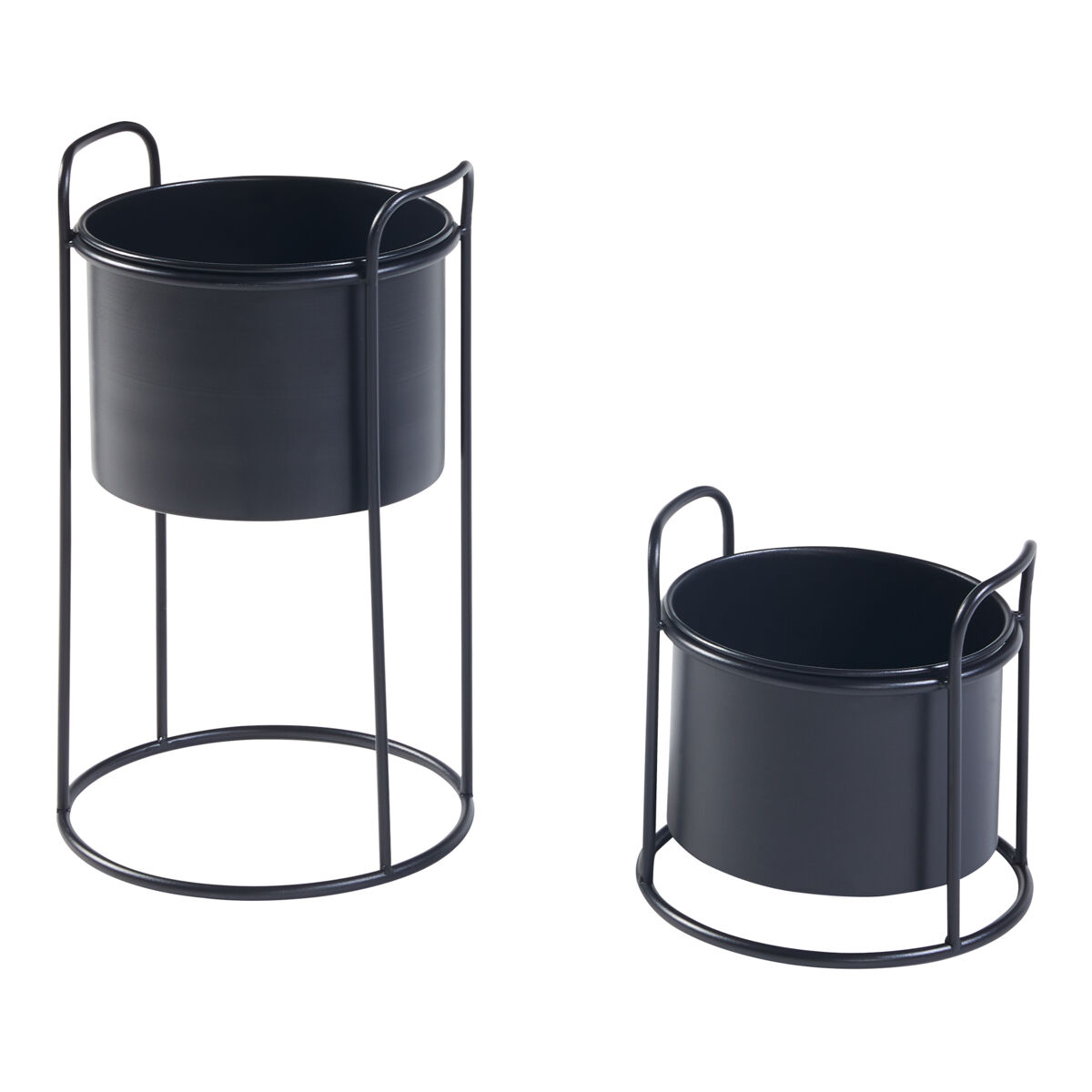 Set de 2 soportes para plantas Orsa con macateros [en.casa]