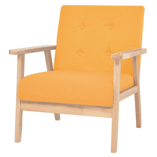 vidaXL 3 pcs conjunto de sofás tecido amarelo vidaXL 3 pcs conjunto de sofás tecido amarelo
