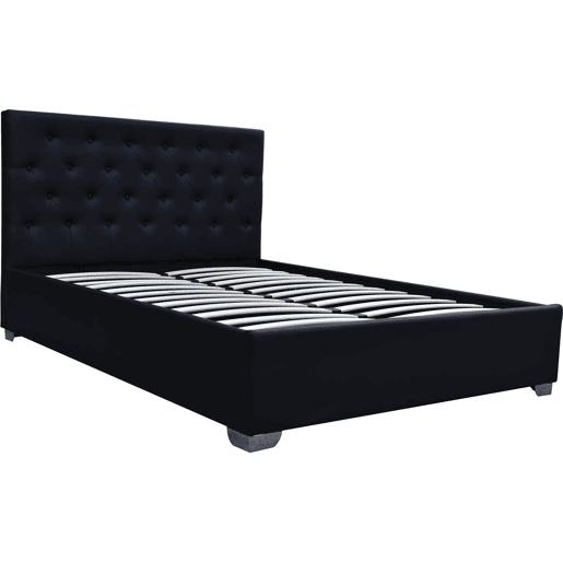 Cama de casal com baú Tino - 180 x 200 cm - Preto