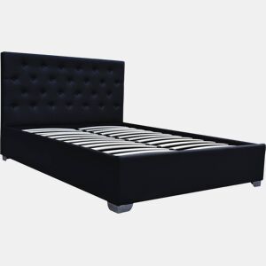 Cama de casal com baú Tino - 180 x 200 cm - Preto