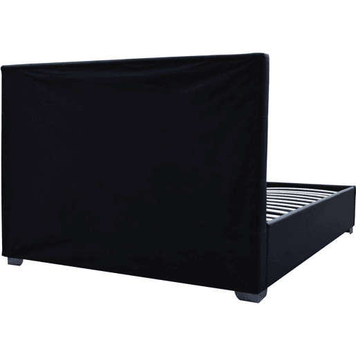 Cama de casal com baú Tino - 180 x 200 cm - Preto