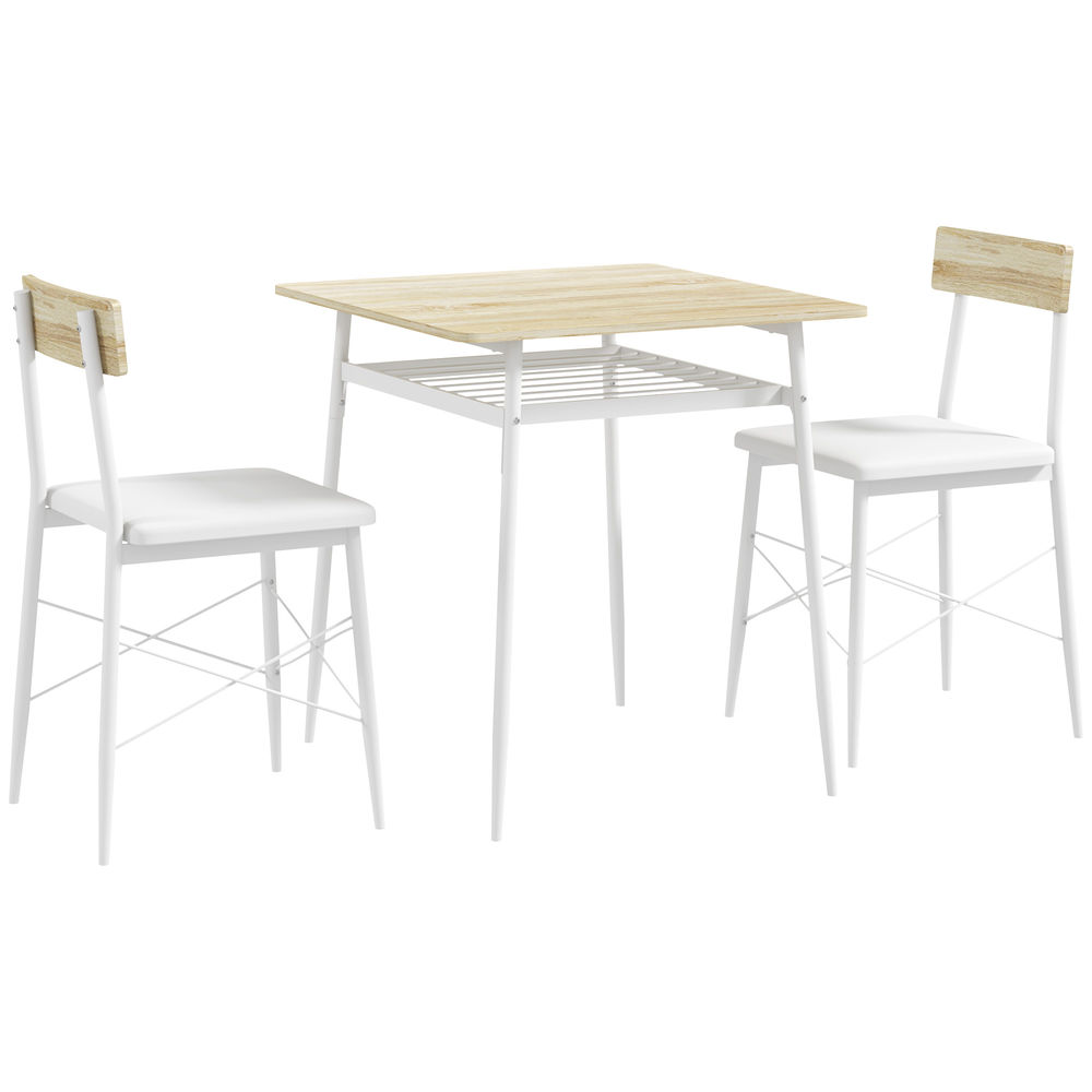 Conjunto de Comedor Acero, MDF HOMCOM, hogar - muebles de comedor