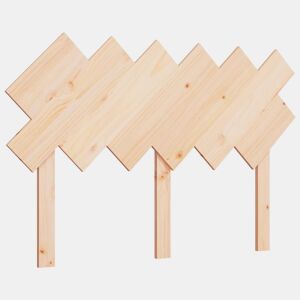 vidaXL Cabeceira de cama 122,5x3x80,5 cm pinho maciço