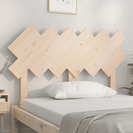 vidaXL Cabeceira de cama 122,5x3x80,5 cm pinho maciço