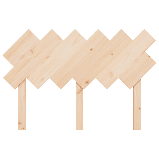 vidaXL Cabeceira de cama 122,5x3x80,5 cm pinho maciço