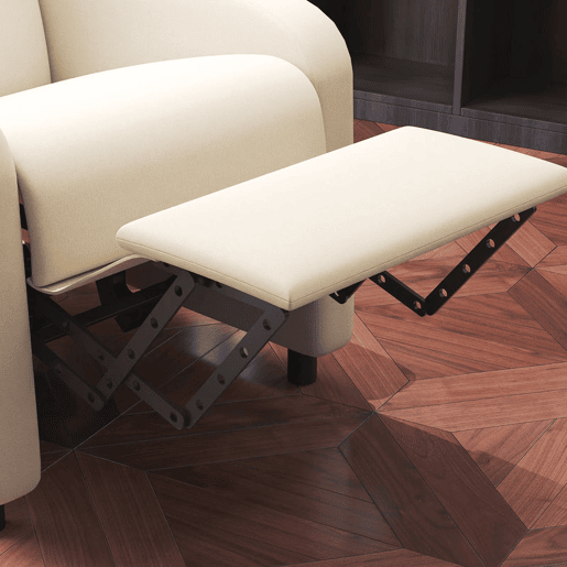 HOMCOM Poltrona Relax Reclinável até 160° Poltrona Reclinável Manual com Apoio para os Pés Carga Máxima 120 kg para Sala de Estar Dormitório 64x86x102 cm Bege