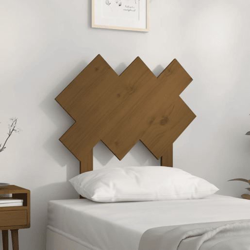 vidaXL Cabeceira de cama 72,5x3x81 cm pinho maciço castanho mel vidaXL Cabeceira de cama 72,5x3x81 cm pinho maciço castanho mel