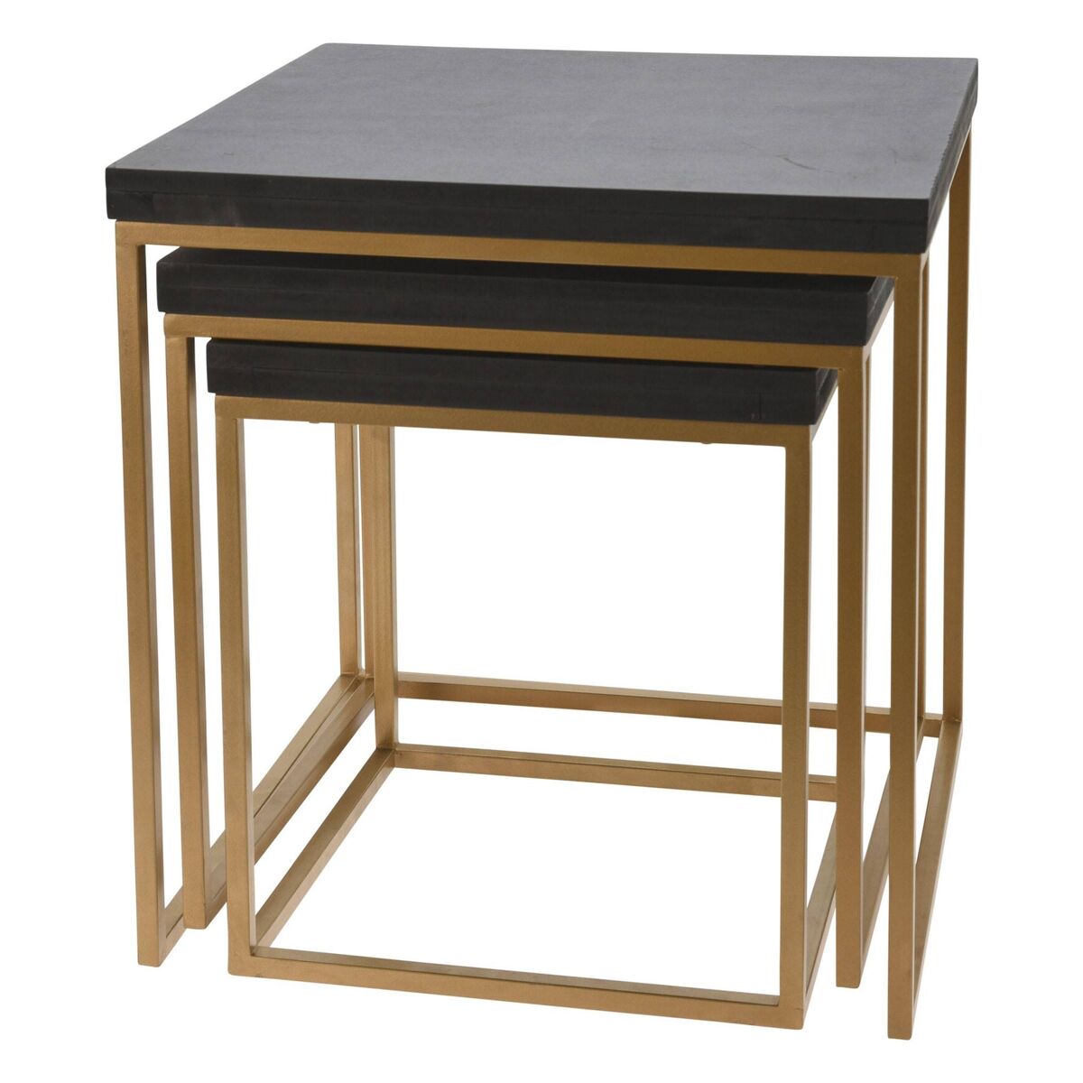 Well home juego de 3 bancos en madera y metal