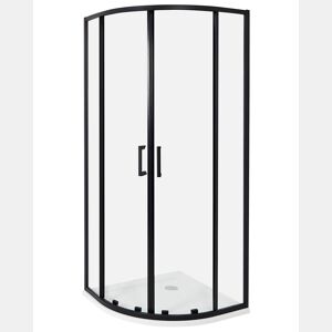 Cabine de duche JUKATAN 80 x 80 x 185 cm Preto