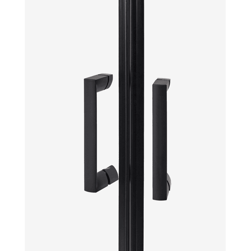 Cabine de duche JUKATAN 80 x 80 x 185 cm Preto