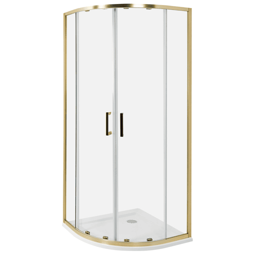 Cabine de duche JUKATAN 80 x 80 x 185 cm Dourado