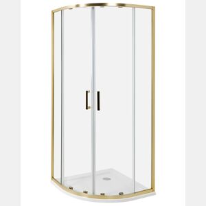 Cabine de duche JUKATAN 80 x 80 x 185 cm Dourado