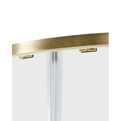 Cabine de duche JUKATAN 80 x 80 x 185 cm Dourado