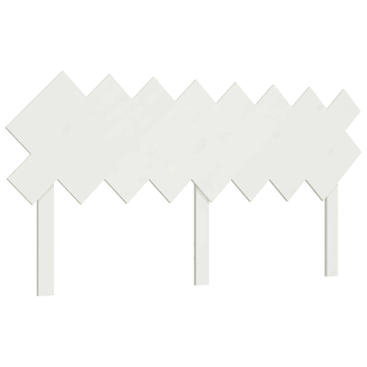 vidaXL Cabeceira de cama 159,5x3x80,5 cm pinho maciço branco