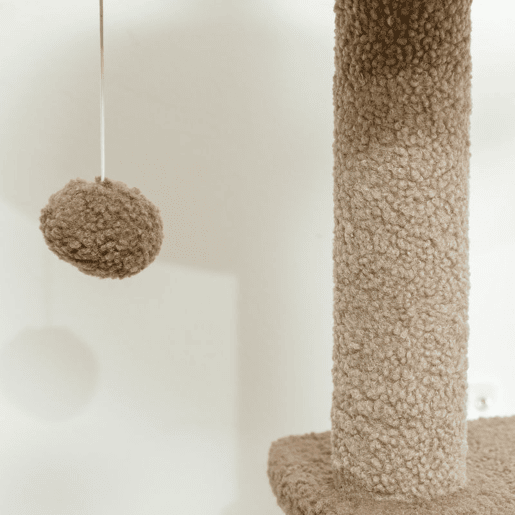 PawHut Arranhador para Gatos Altura 133 cm Arranhador para Gatos com Cama Caverna Plataformas Bola Suspensa e Poste de Juta 48x40x133 cm Marrom PawHut Arranhador para Gatos Altura 133 cm Arranhador para Gatos com Cama Caverna Plataformas Bola Suspensa e Poste de Juta 48x40x133 cm Marrom