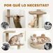 Árbol para Gato Aglomerado de Madera, Cachemira PawHut Árbol para Gato Aglomerado de Madera, Cachemira PawHut Marrón