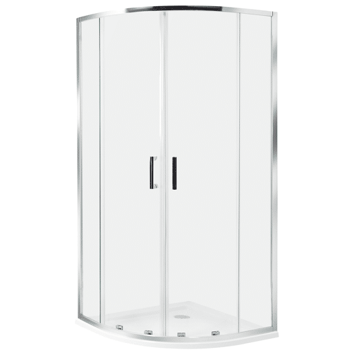 Cabine de duche JUKATAN 90 x 90 x 185 cm Prateado