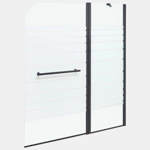 Painel de duche TUAPI 140 x 120 cm Preto