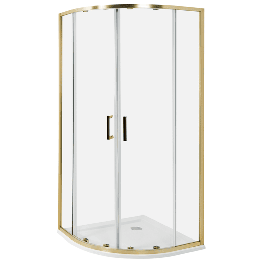 Cabine de duche JUKATAN 90 x 90 x 185 cm Dourado