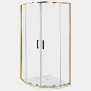 Cabine de duche JUKATAN 90 x 90 x 185 cm Dourado