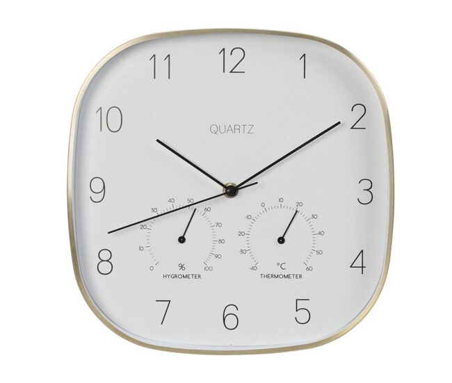 Reloj decorativo dorado 28,5 x 4cm