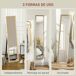 Espejo Cuerpo Entero Vidrio, MDF HOMCOM, hogar - decoración Espejo Cuerpo Entero Vidrio, MDF HOMCOM, hogar - decoración Marrón