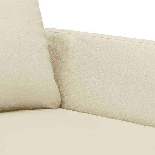 vidaXL Poltrona 60 cm couro artificial creme
