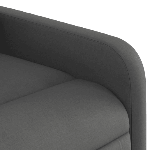 vidaXL Poltrona de massagens reclinável tecido cinzento-escuro vidaXL Poltrona de massagens reclinável tecido cinzento-escuro