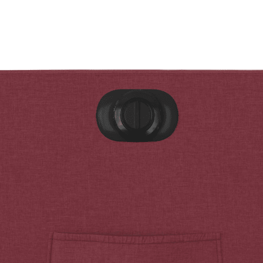 vidaXL Poltrona elétrica reclinável tecido vermelho tinto