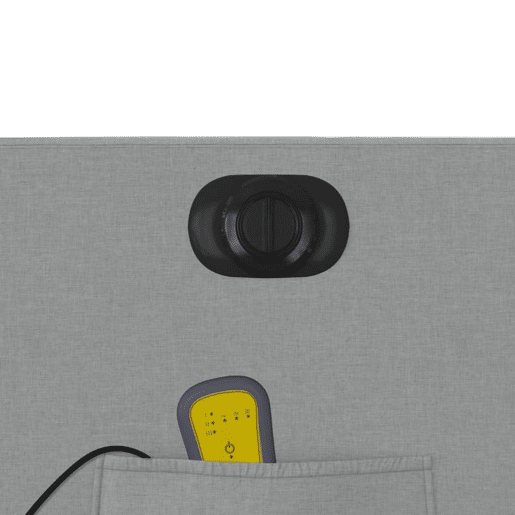vidaXL Poltrona de massagens reclinável elétrica tecido cinzento-claro vidaXL Poltrona de massagens reclinável elétrica tecido cinzento-claro