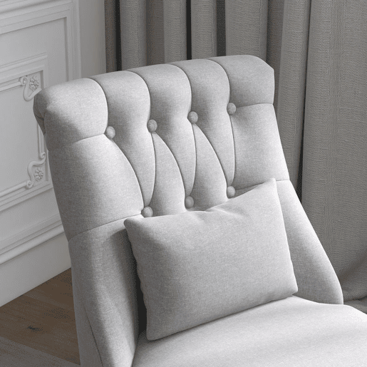 HOMCOM Poltrona de Dormitório Moderna Poltrona de Sala de Estar Estofado em Linho com Almofada e Estrutura de Madeira para Sala de Estar 52,5x69x77 cm Cinza