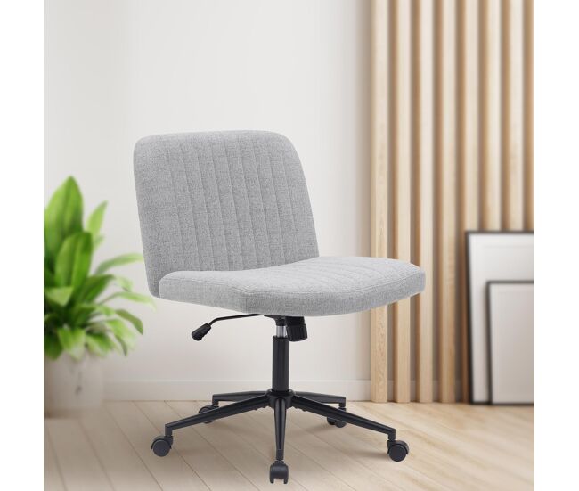 Silla de oficina kingman tela gris claro 65x62x86 cm
