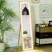 Espejo Cuerpo Entero Vidrio Templado, MDF HOMCOM Espejo Cuerpo Entero Vidrio Templado, MDF HOMCOM Marrón